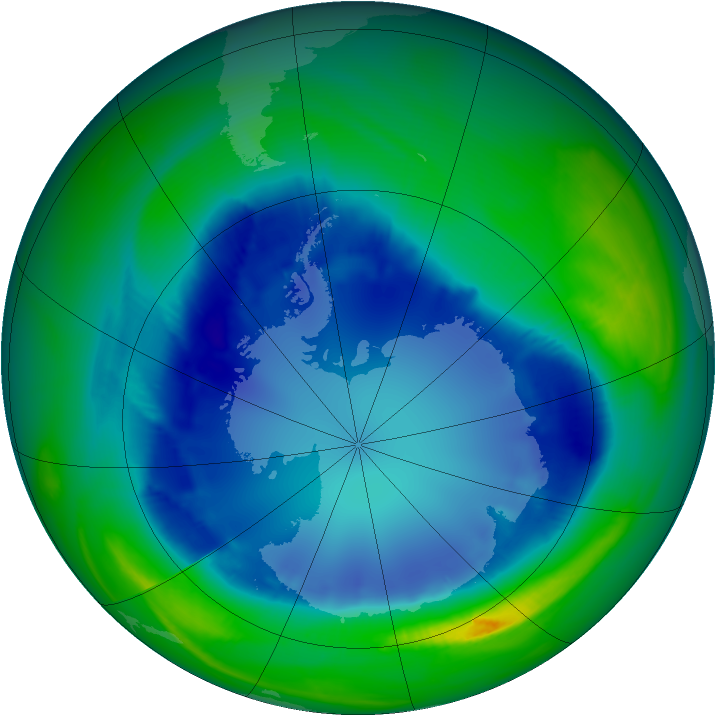 Ozone Map 2007-08-21